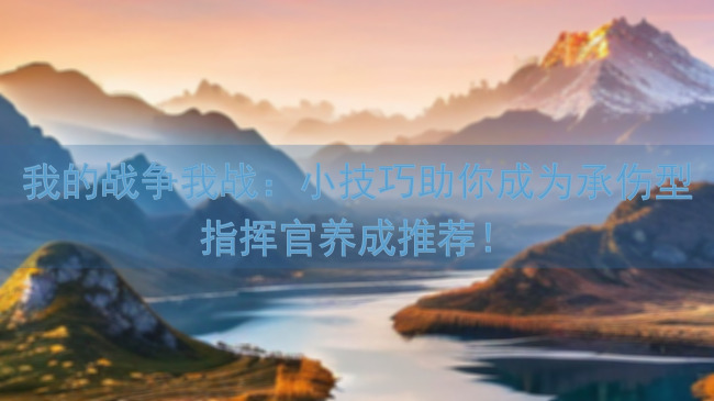 我的战争我战：小技巧助你成为承伤型指挥官养成推荐！